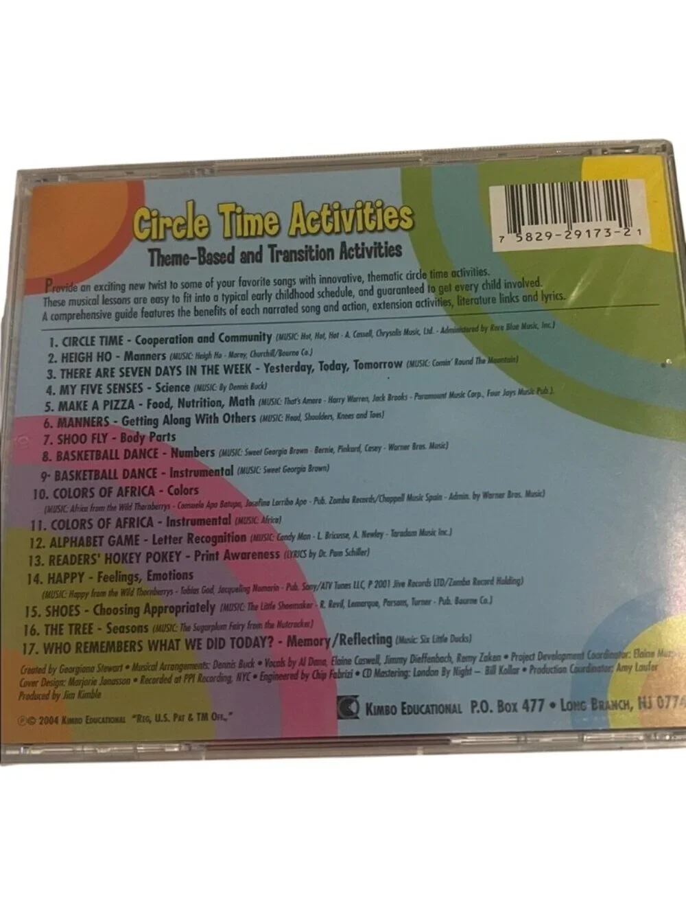 Pre-school Circle Time and Clapping Songs Variety Educational Set of Two CDs NEW